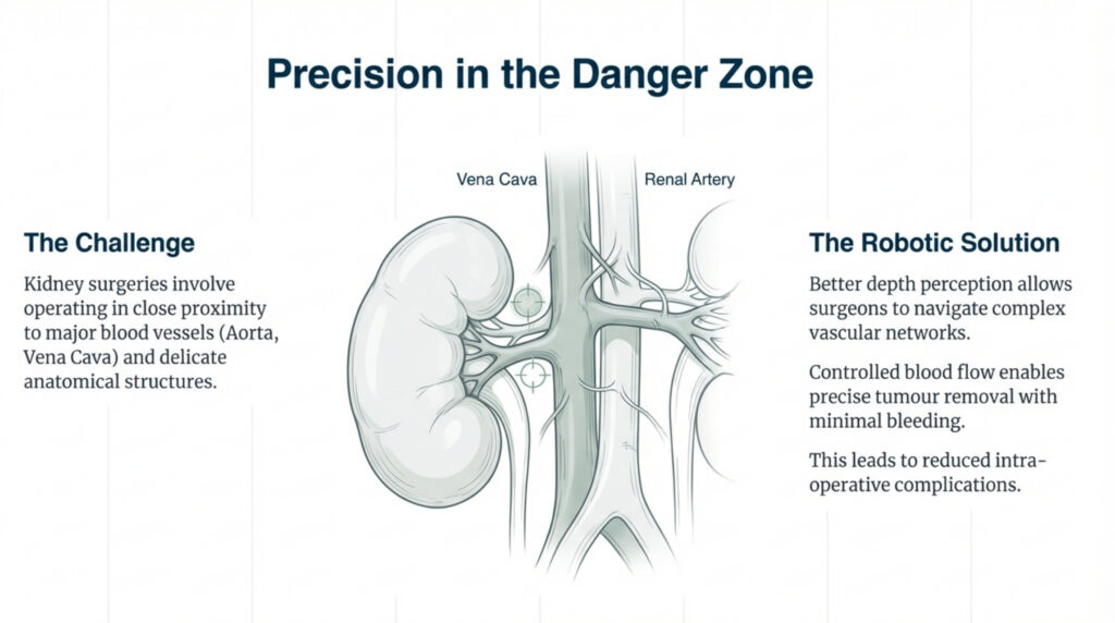 Robotic surgery has transformed the field of modern urology by making complex procedures safer, more precise, and significantly less invasive. In recent years, robotic urology has become a preferred option for treating kidney tumors, prostate enlargement, prostate cancer, and other advanced urinary tract disorders. In Bihar, where urological diseases are often diagnosed late due to limited awareness and access, advanced robotic care is becoming increasingly important. Specialists like Dr. Zaheen Khan, Urologist and Robotic Surgeon, are bringing world-class robotic urology techniques to patients in Purnia and surrounding districts. Robotic urology offers multiple benefits over traditional open surgery, especially for kidney and prostate diseases.