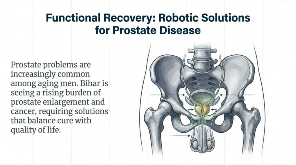 Robotic surgery has transformed the field of modern urology by making complex procedures safer, more precise, and significantly less invasive. In recent years, robotic urology has become a preferred option for treating kidney tumors, prostate enlargement, prostate cancer, and other advanced urinary tract disorders. In Bihar, where urological diseases are often diagnosed late due to limited awareness and access, advanced robotic care is becoming increasingly important. Specialists like Dr. Zaheen Khan, Urologist and Robotic Surgeon, are bringing world-class robotic urology techniques to patients in Purnia and surrounding districts. Robotic urology offers multiple benefits over traditional open surgery, especially for kidney and prostate diseases.