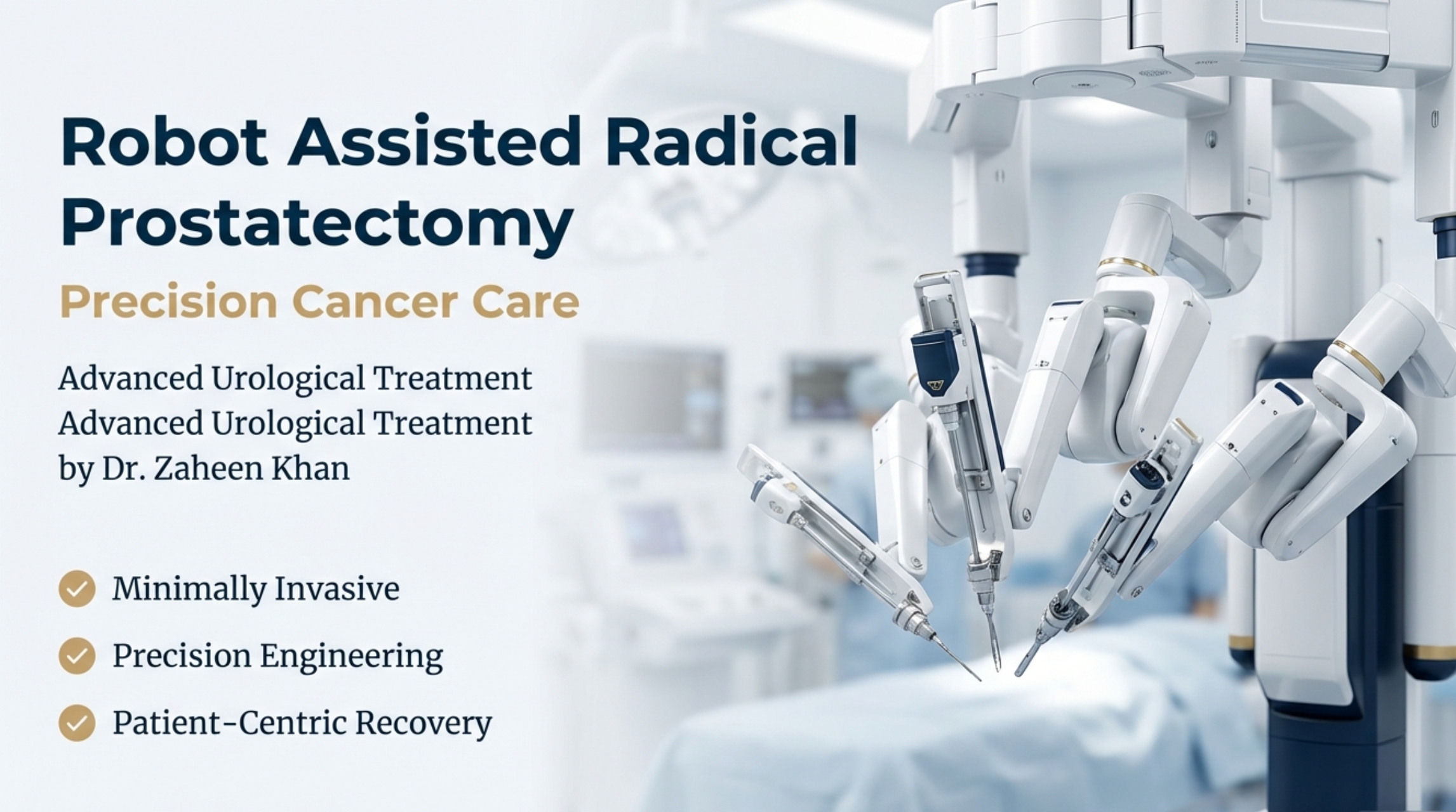 As a Urologist & Robotic Surgeon, Dr. Zaheen Khan performs robot assisted prostate surgery to achieve optimal cancer control while preserving urinary continence and sexual function whenever possible.