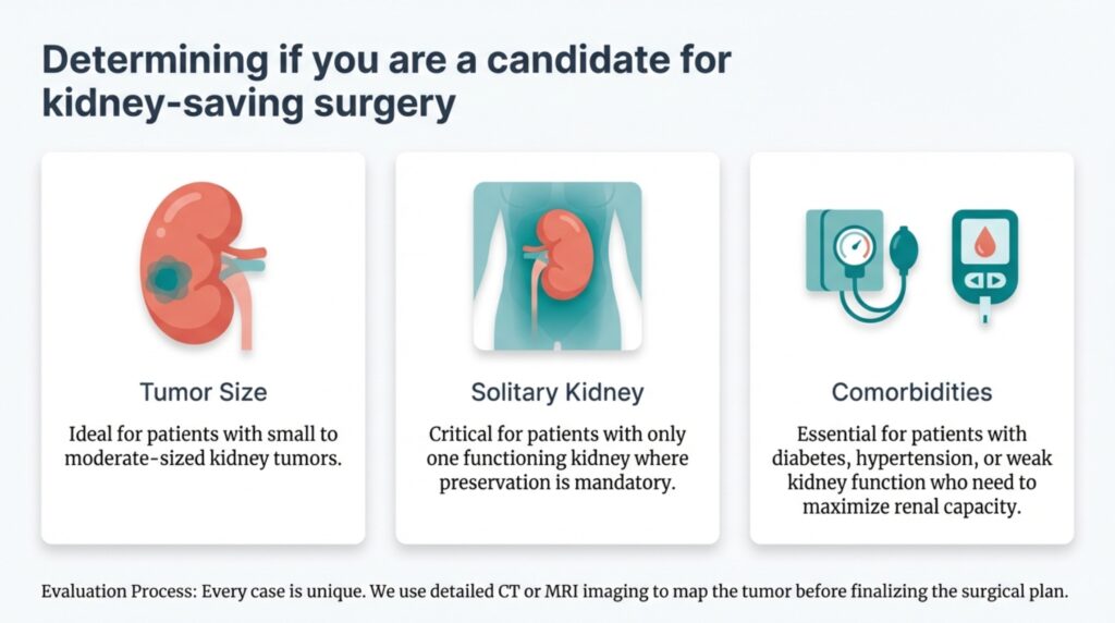 Dr. Zaheen Khan, Urologist and Robotic Surgeon provides evaluation and robotic kidney surgery services for patients who are suitable candidates for kidney-saving procedures. Early diagnosis and timely treatment can protect kidney function and improve long-term quality of life.