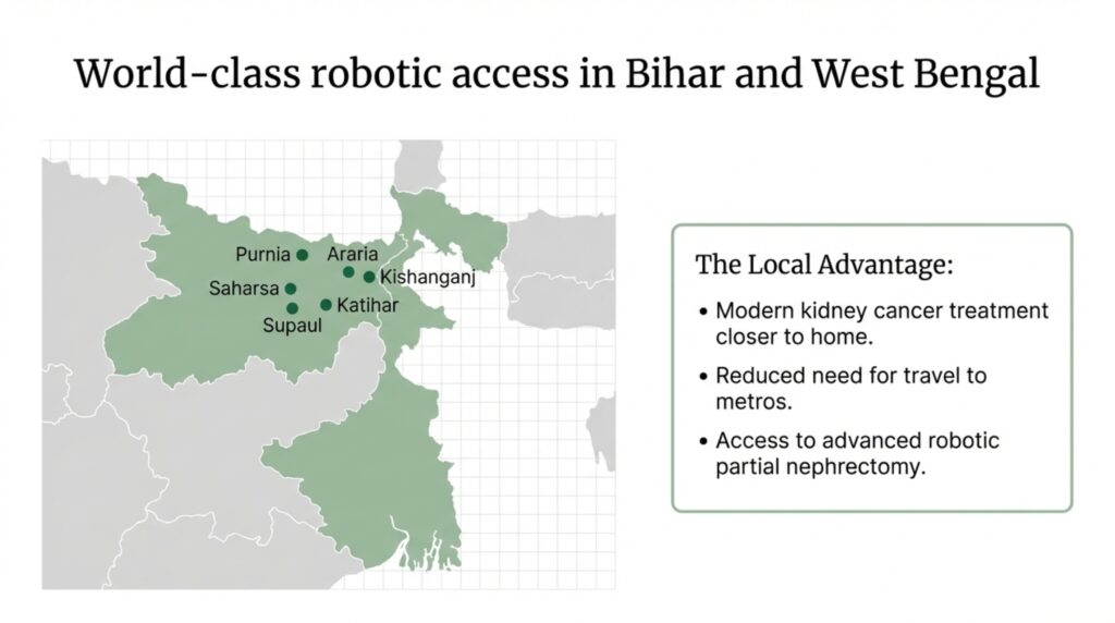 Robotic partial nephrectomy and radical nephrectomy are both important kidney cancer surgeries. The key difference is: Partial nephrectomy saves the kidney Radical nephrectomy removes the kidney when necessary Modern robotic surgery has made kidney-sparing treatment safer, more precise, and widely preferred for many patients with early kidney tumors. The best approach depends on careful imaging, expert surgical judgment, and individualized patient care.