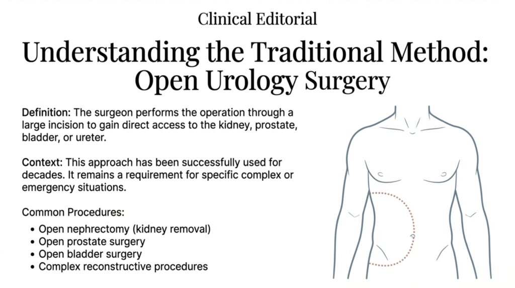 Urology has seen a major transformation over the last two decades. Procedures that once required large incisions and long hospital stays are now increasingly performed using minimally invasive and robotic techniques. One of the most common questions patients ask today is: Robotic surgery or open surgery – which is better? According to Dr. Zaheen Khan, Urologist & Robotic Surgeon, the answer depends on the disease, patient condition, and surgical expertise, but in many modern urological conditions, robotic surgery offers clear advantages for patients.