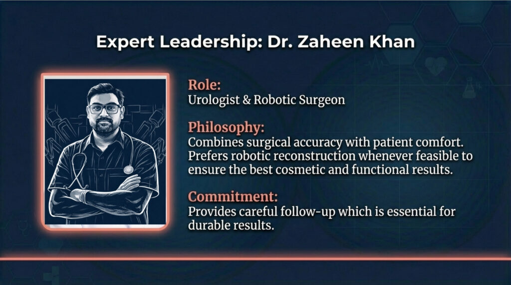 Ureteropelvic Junction (PUJ) obstruction is a condition in which the flow of urine from the kidney to the ureter becomes blocked. This blockage causes urine to accumulate inside the kidney, leading to swelling (hydronephrosis), pain, repeated infections, and gradual kidney damage. Traditionally, PUJ obstruction required open surgery with large incisions and long recovery. Today, robotic surgery has transformed its treatment. According to Dr. Zaheen Khan, Urologist & Robotic Surgeon, robotic pyeloplasty offers a precise and minimally invasive solution that preserves kidney function and allows patients to recover faster with less discomfort.