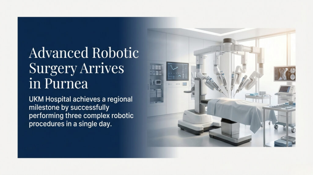 A Major Milestone for Purnea and UKM Hospital: Three Robotic Surgeries Successfully Performed in a Single Day