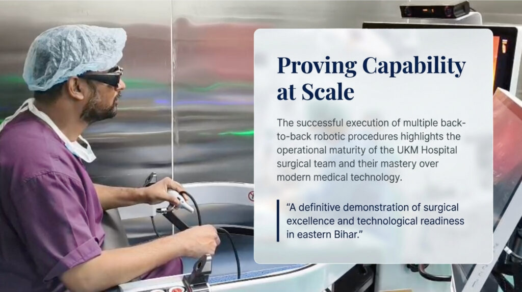 A Major Milestone for Purnea and UKM Hospital: Three Robotic Surgeries Successfully Performed in a Single Day