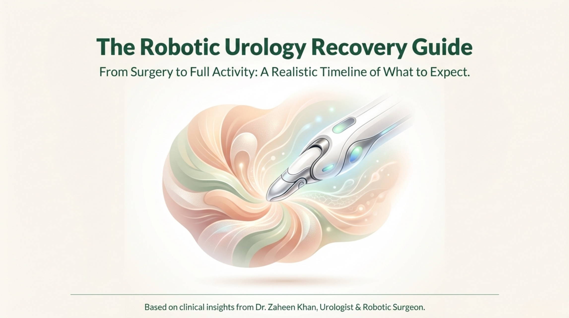 Robotic Surgery Recovery Roadmap Dr. Zaheen Khan Urologist and Robotic Surgeon